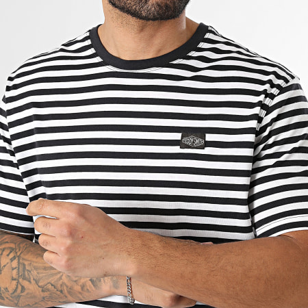 Teddy Smith - T-Shirt Gestreept Stry 11018170D Wit Donker Marine Blauw