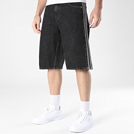 Adidas Originals - Jean Short With Stripes Firebird KD1498 Black