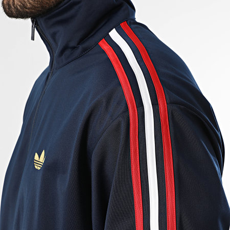 Adidas Originals - Veste Zippée A Bandes Firebird KD8341 Bleu Marine