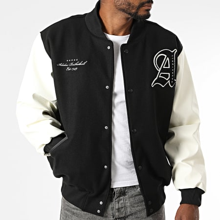 Adidas Originals - Veste Teddy Varsity KA9352 Noir Beige Clair