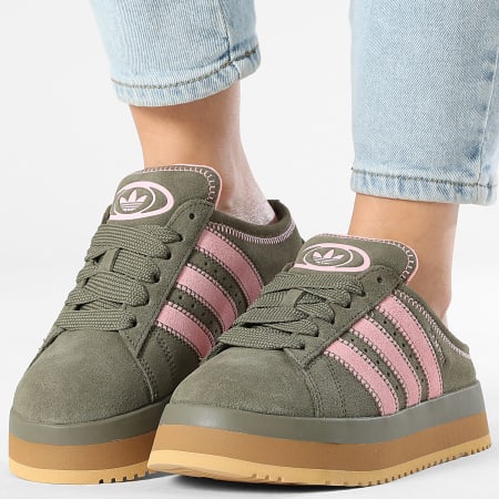 Adidas Originals - Mula Mujer Campus 00s WTR Lo W IH1813 Oliva Strata Rosa Chispa