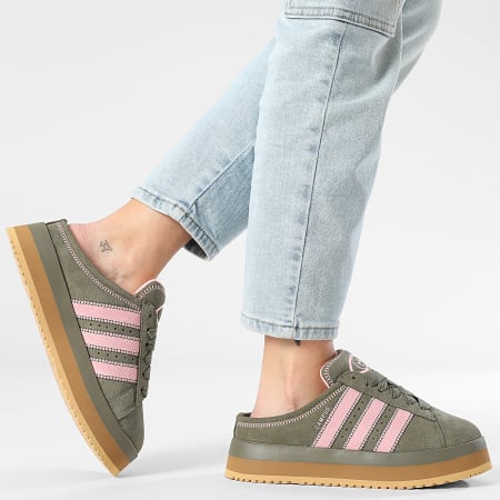 Adidas Originals - Mula Mujer Campus 00s WTR Lo W IH1813 Oliva Strata Rosa Chispa