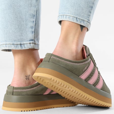 Adidas Originals - Mula Mujer Campus 00s WTR Lo W IH1813 Oliva Strata Rosa Chispa