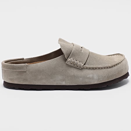 BIRKENSTOCK - Naples Wrapped Mules Taupe - Ryses
