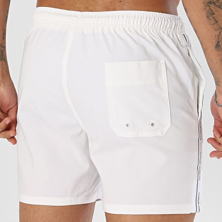 Calvin Klein - Short De Bain A Bandes Drawstring Core 61002 Beige Clair