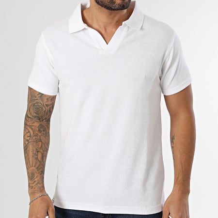 Deeluxe - Polo Manga Corta Cuello V Creeknar T2509M Blanco