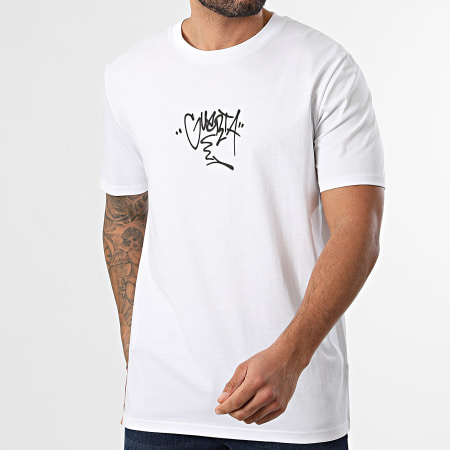 Guerta - Tee Shirt Oversize Large Le Rap A N*qué Ma Vie Back Blanc