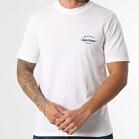 Jack And Jones - Lot De 3 Tee Shirts Brandon Blanc Bleu Clair Vert Bouteille