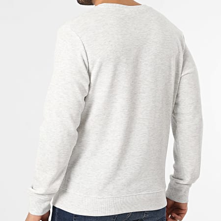 Jack And Jones - Lot De 2 Sweats Crewneck Brandon Noir Gris Chiné