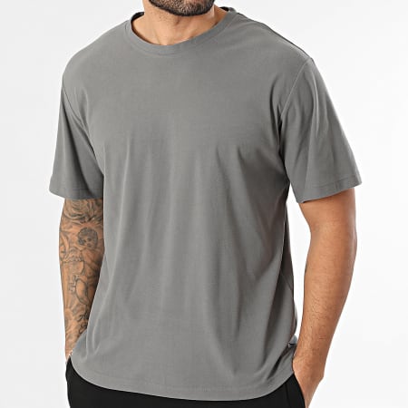 Jack And Jones - Ensemble Tee Shirt Et Short Jogging Solid Gris Noir