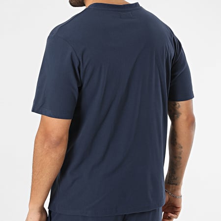 Jack And Jones - Ensemble Tee Shirt Et Short Jogging Solid Bleu Marine