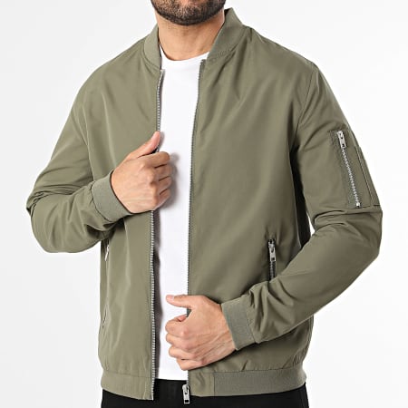 Jack And Jones - Veste Bomber Rush Vert Kaki