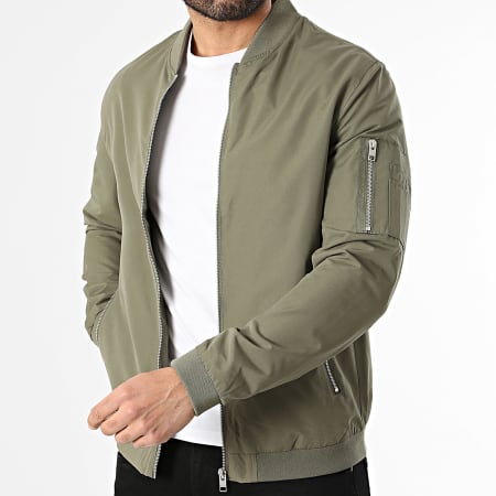 Jack And Jones - Veste Bomber Rush Vert Kaki