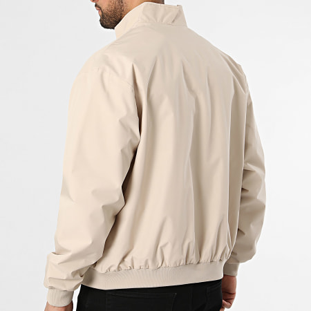 Jack And Jones - Veste Bomber Zippée Charge Stand Collar Beige