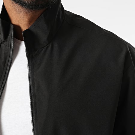 Jack And Jones - Veste Bomber Zippée Charge Stand Collar Noir