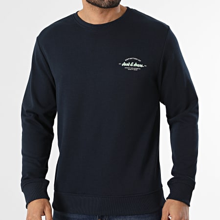 Jack And Jones - Sweat Crewneck Brandon Bleu Marine