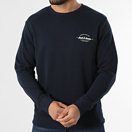 Jack And Jones - Sweat Crewneck Brandon Bleu Marine