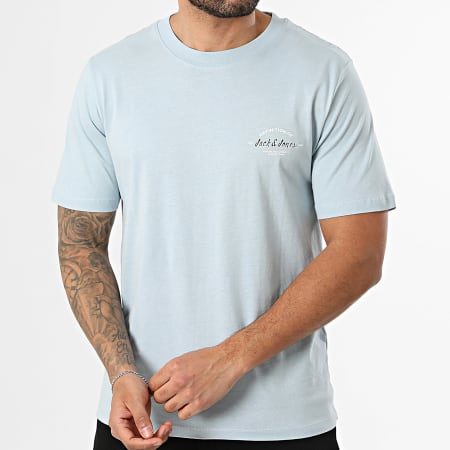 Jack And Jones - Tee Shirt Brandon Bleu Clair