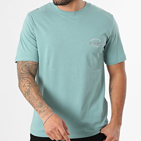 Jack And Jones - Tee Shirt Brandon Bleu Clair