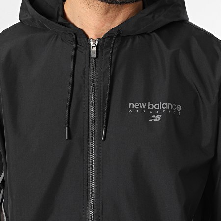 New Balance - Jacket Hoodie Zipped Relaxed Fit MJ61A4P8 Black