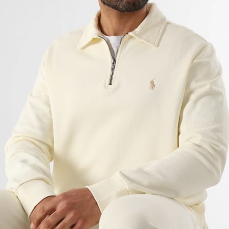 Polo Ralph Lauren - Sweat Col Zippé Original Player Beige