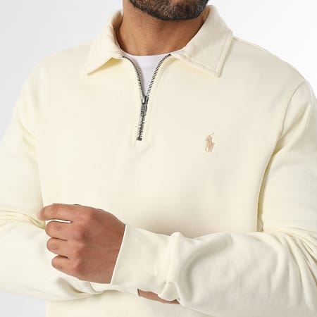 Polo Ralph Lauren - Sweat Col Zippé Original Player Beige