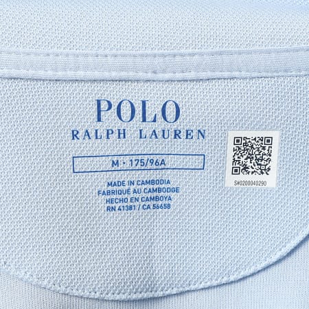 Polo Ralph Lauren - Sweat Col Zippé Original Player Ton Sur Ton Bleu Clair