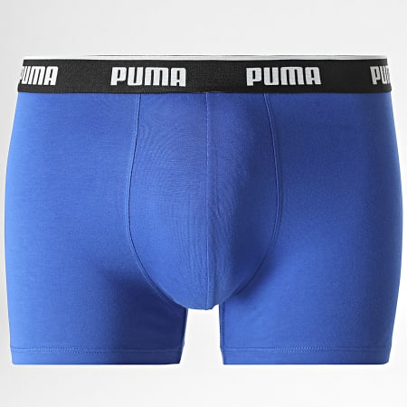 Puma - Lot De 3 Boxers 701234187 Bleu Roi Rouge Gris Chiné