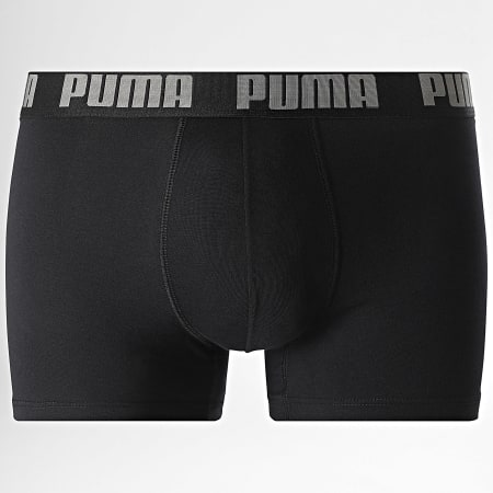 Puma - Pack van 2 boxers 701226387 Zwart Mêleé Grijs