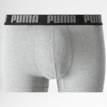 Puma - Pack van 2 boxers 701226387 Zwart Mêleé Grijs
