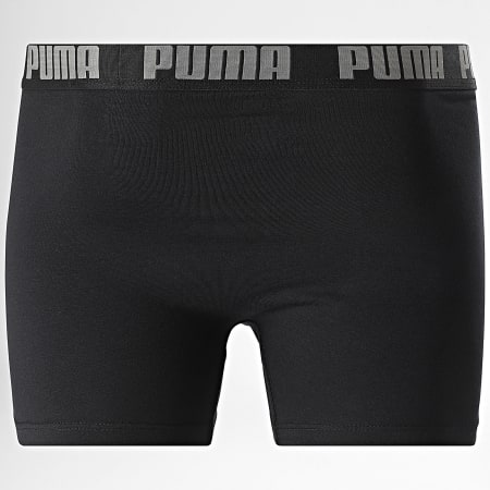 Puma - Pack van 2 boxers 701226387 Zwart Mêleé Grijs
