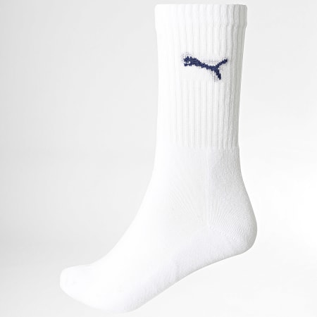Puma - Pack van 3 paar sokken 7312 Wit Marineblauw Koningsblauw Rood