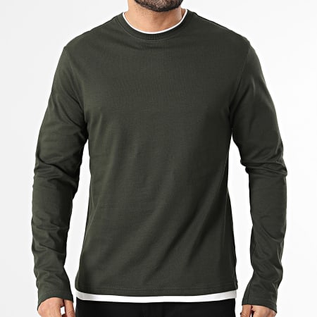 Tiffosi - Tee Shirt Manches Longues Milan 10064315 Vert Foncé