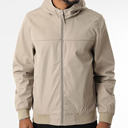 Tiffosi - Veste Capuche Zippée Brooks Beige