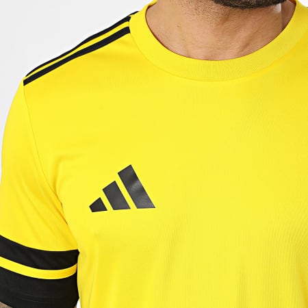 Adidas Sportswear - Ensemble Tee Shirt Et Short Jogging Squa 25 JG5831 JH3403 Jaune Noir