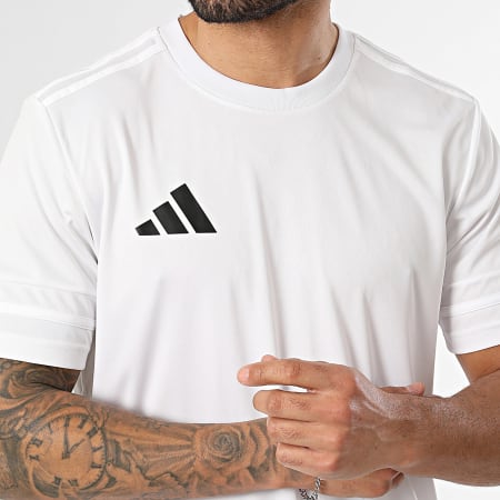 Adidas Sportswear - Ensemble Tee Shirt Et Short Jogging Squa 25 JG5834 JH3406 Blanc Noir