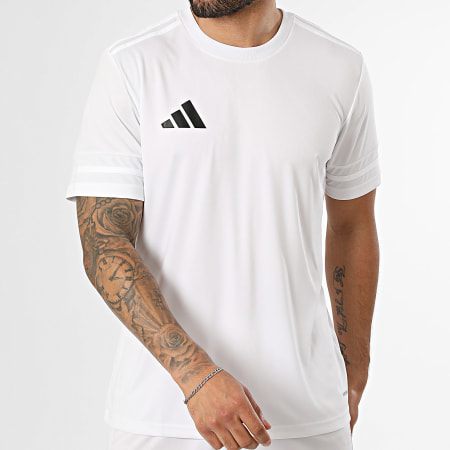Adidas Sportswear - Ensemble Tee Shirt Et Short Jogging Squa 25 JG5834 JH3406 Blanc Noir