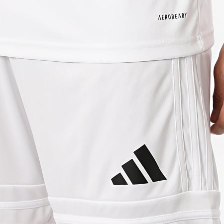 Adidas Sportswear - Ensemble Tee Shirt Et Short Jogging Squa 25 JG5834 JH3406 Blanc Noir