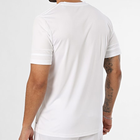 Adidas Sportswear - Ensemble Tee Shirt Et Short Jogging Squa 25 JG5834 JH3406 Blanc Noir