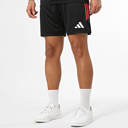 Adidas Sportswear - Ensemble Tee Shirt Et Short Jogging A Bandes Tiro 26 KB1357 KA8776 Noir Rouge Blanc