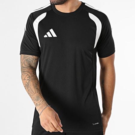 Adidas Sportswear - Ensemble Tee Shirt Et Short Jogging A Bandes Tiro 26 KB1348 KA8773 Noir Blanc