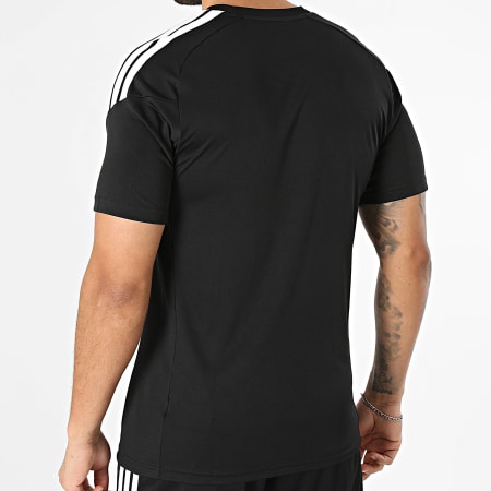 Adidas Sportswear - Ensemble Tee Shirt Et Short Jogging A Bandes Tiro 26 KB1348 KA8773 Noir Blanc