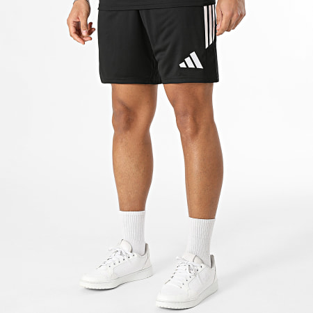 Adidas Sportswear - Ensemble Tee Shirt Et Short Jogging A Bandes Tiro 26 KB1348 KA8773 Noir Blanc