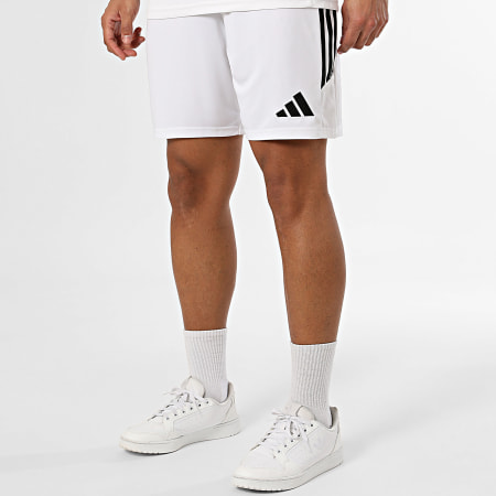 Adidas Sportswear - Ensemble Tee Shirt Et Short Jogging A Bandes Tiro 26 KB1352 KA8775 Blanc Noir