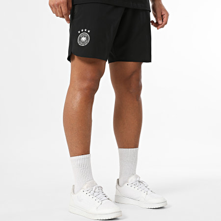 Adidas Sportswear - Ensemble Tee Shirt Et Short Jogging Foot Allemagne JZ9330 JZ9329 Noir