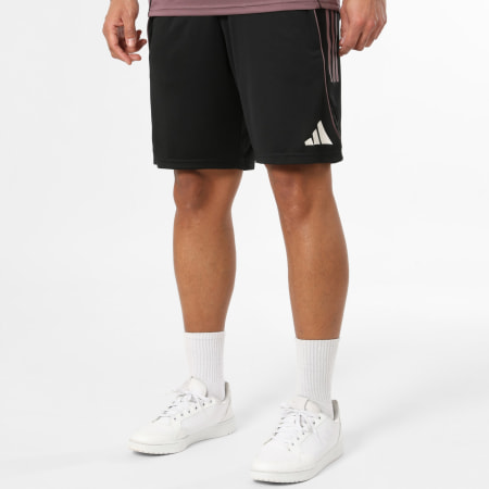 Adidas Sportswear - Ensemble Maillot De Foot Et Short Jogging A Bandes Real Madrid JZ9009 JZ9013 Violet Noir