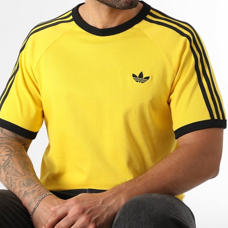 Adidas Originals - Tee Shirt 3 Stripes KE3538 Jaune Noir