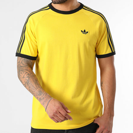 Adidas Originals - Tee Shirt 3 Stripes KE3538 Jaune Noir