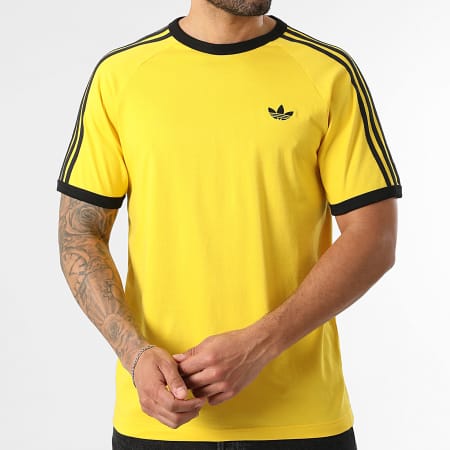 Adidas Originals - Tee Shirt 3 Stripes KE3538 Jaune Noir