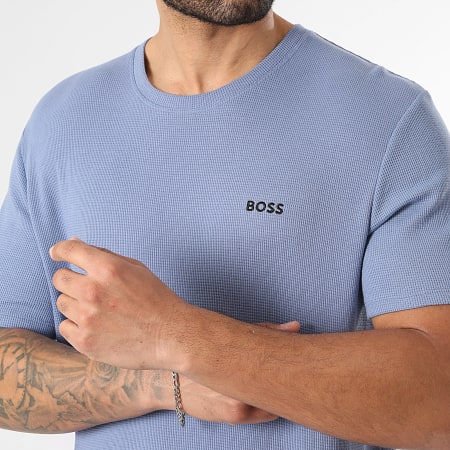 BOSS - Ensemble Tee Shirt Et Short Jogging Waffle 50535891 50535884 Bleu Clair